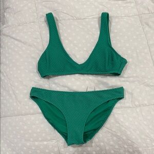 Aerie Green Bikini Set Sporty Design
